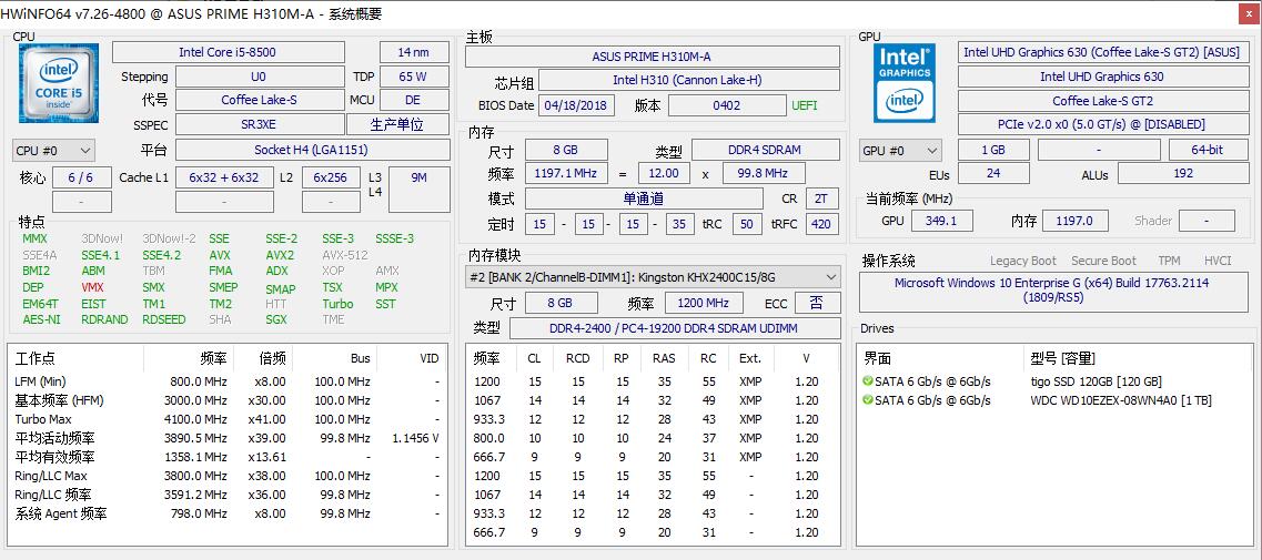 专业硬件检测工具 HWiNFO v8.4.5470.0 绿色版